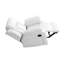Élégant fauteuil inclinable blanc avec accoudoirs rembourrés-1980200138