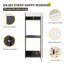 Armoire murale de salle de bain 12 "avec porte et tablette à fermeture en douceur-114813382