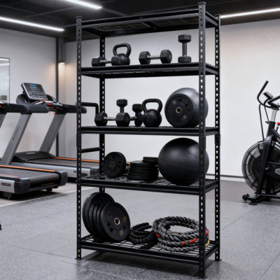 Étagères de rangement à 5 niveaux, étagères de garage robustes, étagères réglables, tablettes en acier, assemblage sans boulon, pour garage, remise, capacité de 2 250 lb, l 36 po x P 18 po x H 72 po, noir