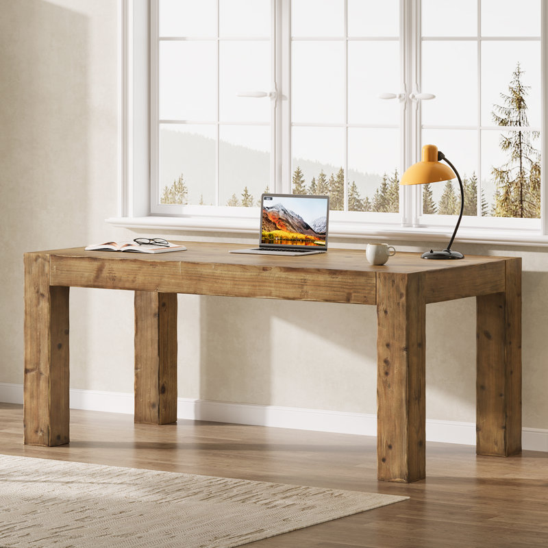 Bureau d'ordinateur 63 po, Brun