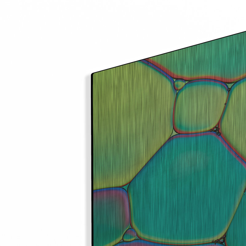 Ivy Bronx «Stained Glass III» par Cora Niele, art mural en métal, H 24 po x l 36 po