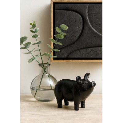 Cochon en fonte, debout