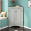 Armoire de rangement triangulaire pour salle de bain avec tablettes réglables, armoire de plancher autoportante pour la cuisine à domicile-495710472