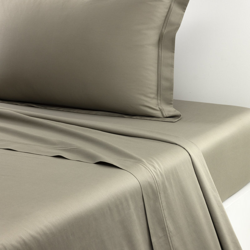 Triomphe Flat Sheet, Twin Flat Sheet, Kaki