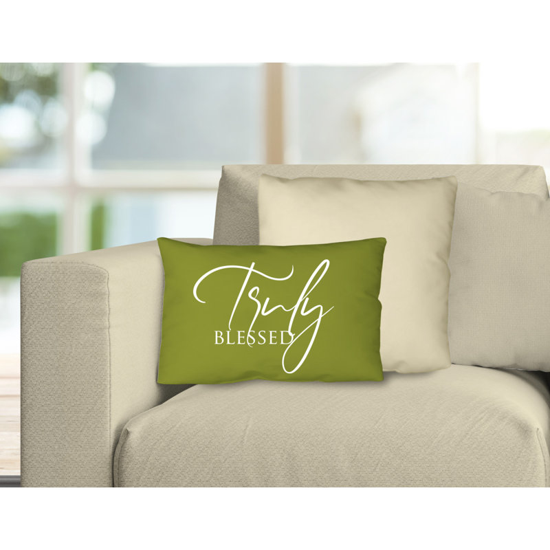 Housse et insert de coussin rectangulaire Aspire, Avocat