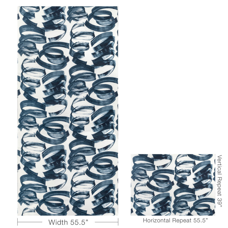 Rhapsody Laryo Print Fabric, Indigo