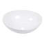 Lavabo de salle de bain ovale moderne en céramique blanche 16 x 13 pouces Modern - Teinture, choix luxueux pour élément d'accessoire chic