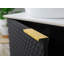 Ensemble de meuble-lavabo simple moderne 18 po noir