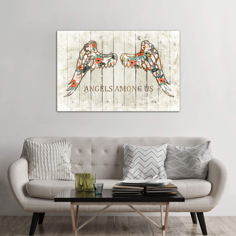 Angels Among Us by Front Porch Pickins - Print on Canvas, 101.6 cm H x 66.04 cm W x 1.91 cm D, No Frame