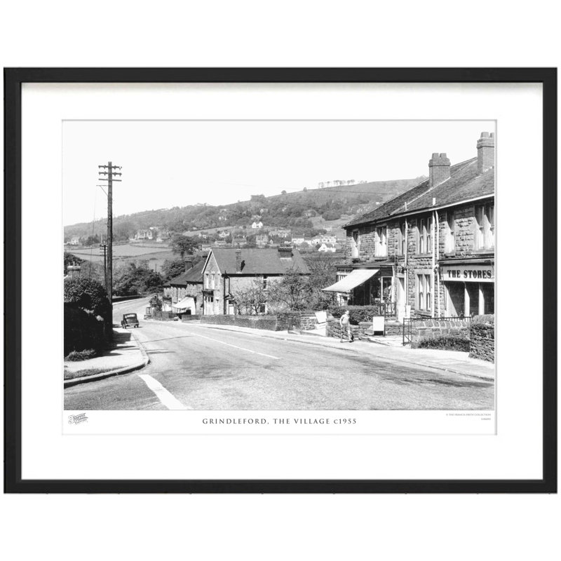 Grindleford, The Village C1955 - Single Picture Frame Print, 60cm H x 80cm W x 2.3cm D