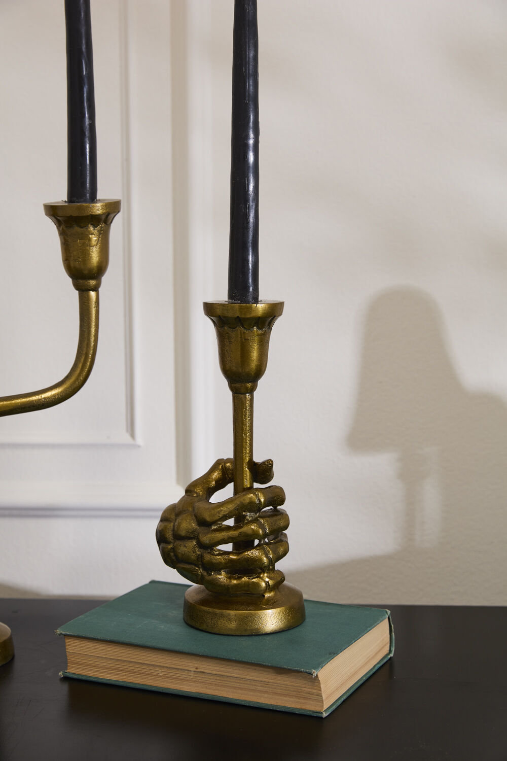 Skeleton Candleholder 4.25"x 0.5"x 9.25"