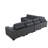 123“ 6-Piece Premium Corduroy Fabric Reversible Living Room Modular Sectional Sofa-1858633385