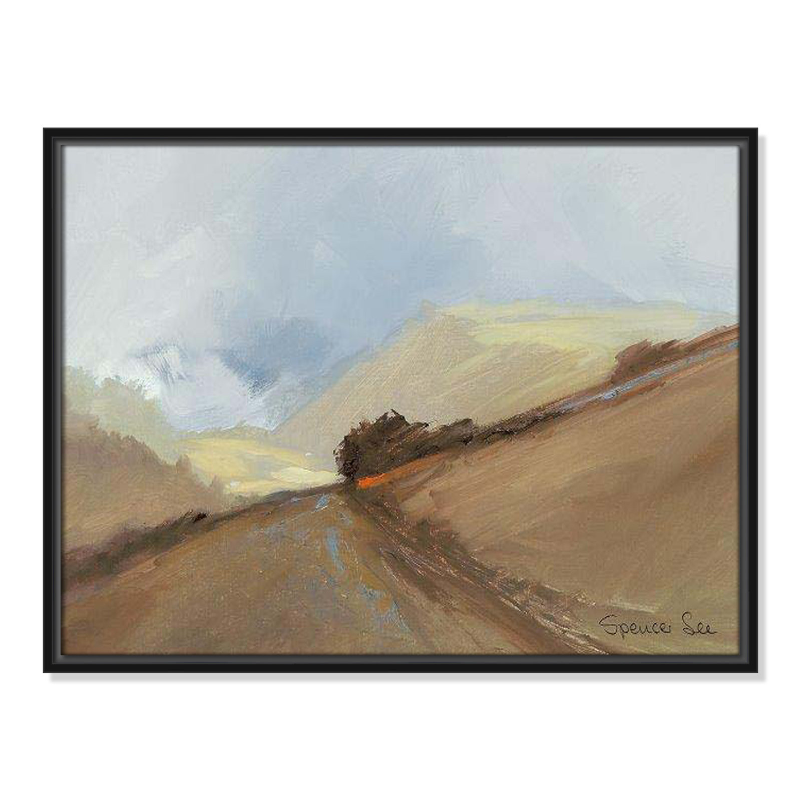 Heaven And Earth II by Spencer Lee, 19.5'' H x 25.5'' W x 2'' D, Black Framed