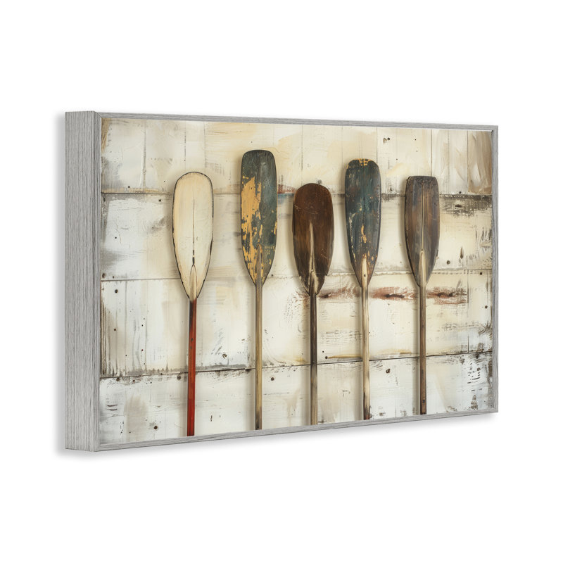 «Rustic Oar», estampe numérique par Arlington Prints, Estampe numérique Farmhouse, H 12 po x l 18 po