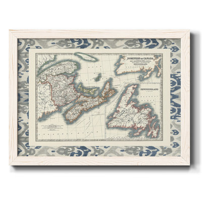" Bordered Map Of Canada "