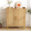 Armoire à café moderne avec tablettes réglables, supports à verres à vin et tiroir caché pour un rangement polyvalent et un design élégant-162038565