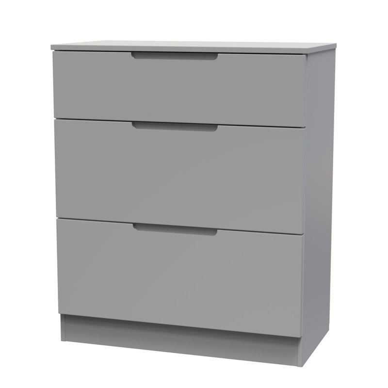 74cm W 3 - Drawer Chest of Drawers, Dusk Grey