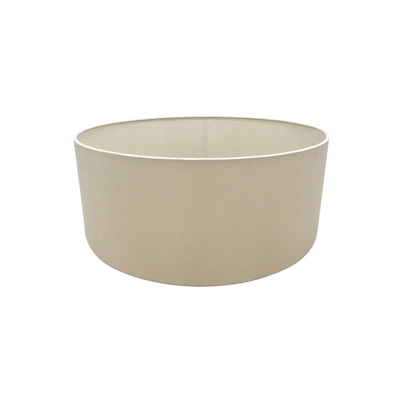 Cotton Drum Lamp Shade, Nude Beige, 20cm H x 50cm W x 50cm D