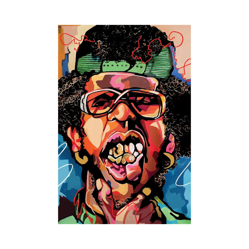 «Atlanta» par Domonique Brown - impression sur toile tendue, H 26 po x l 18 po x 1,5 po