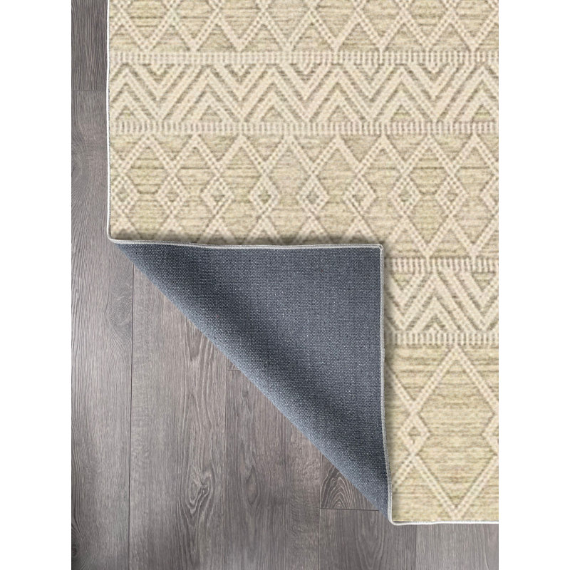 Tapis en coton Kallie, Rectangle 3 pi 11 po x 6 pi 7 po