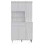 Garde-manger Venice 90, plusieurs armoires, un tiroir, deux tablettes ouvertes