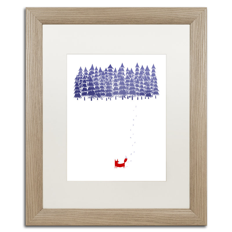 "Alone in the Forest" par Robert Farkas, impression encadrée, Noir, H 20 po x l 16 po x P 0,5 po, Argent