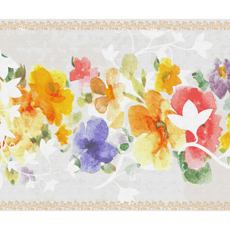 Bordure de papier peint autocollant Jendri X 7 po, auto-adhésif