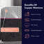Matelas en mousse à mémoire de forme très grande et très grand 11 pouces avec base réglable - housse en charbon respirant, mousse de cuivre rafraîchissante, gel dissipateur de chaleur à support élevé
