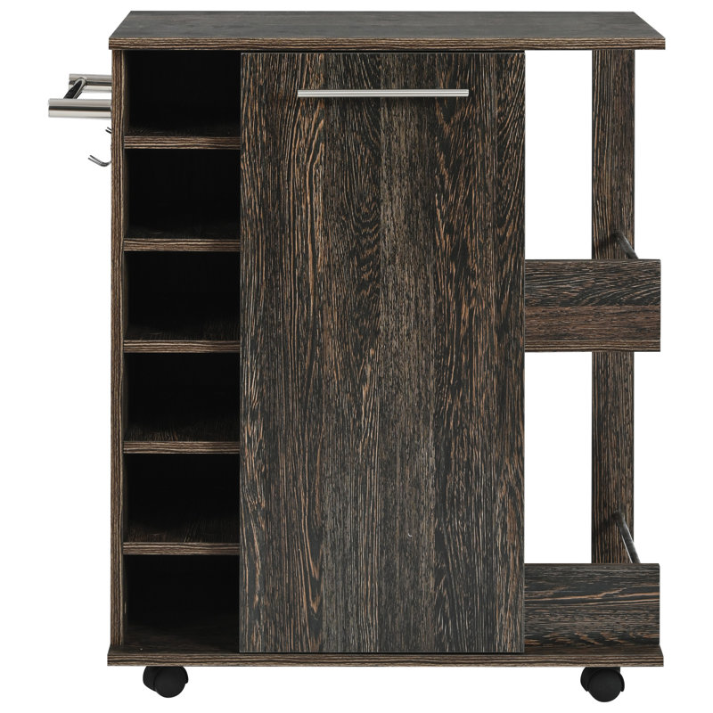 Alyre Wood Kitchen Cart, Brown