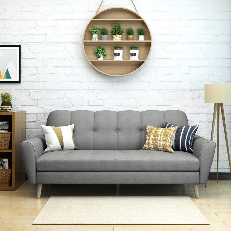 Sunnydale Flared Arm Sofa, Gray
