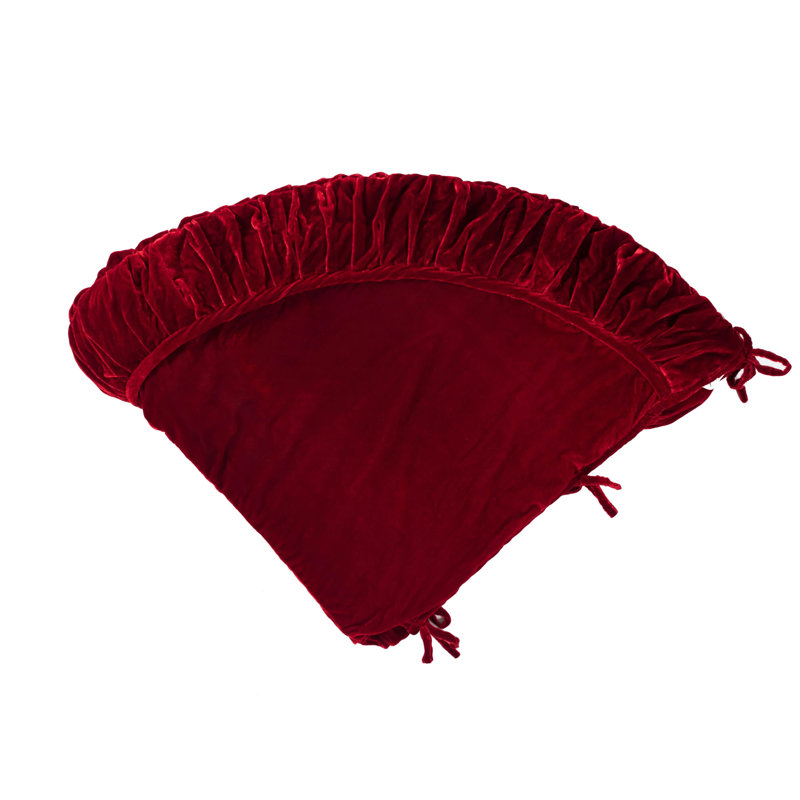 Plush Treeskirt, 60" W, Wine