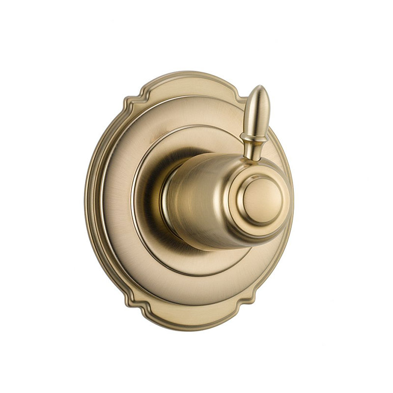 Garniture de robinet à inverseur avec poignées levier Victorian, Bronze-Champagne lustré