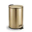Poubelle à pédale / corbeille en métal doré - 0,8 gallon