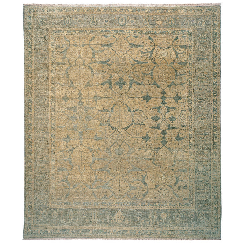 Mahabad Wool Oriental Area Rug, Rectangle 6' x 9'