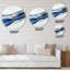 Horloge murale moderne à motif scintillant bleu clair-34140938-34157451
