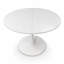 Table de salle à manger extensible ovale avec base piédestal-134731838