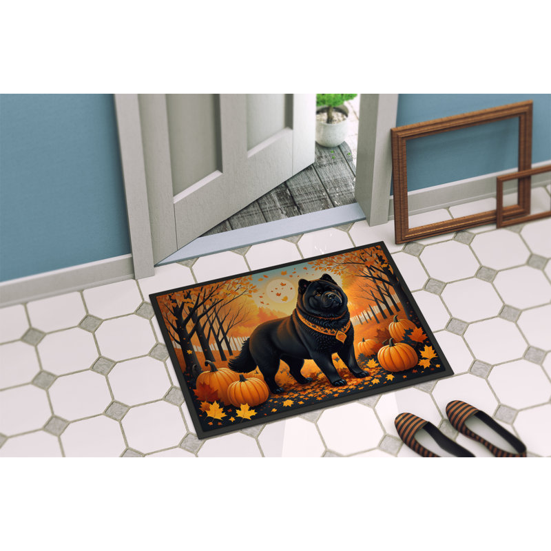 Tapis d'intérieur ou d'extérieur Black Chow Chow, L 24 po x L 36 po