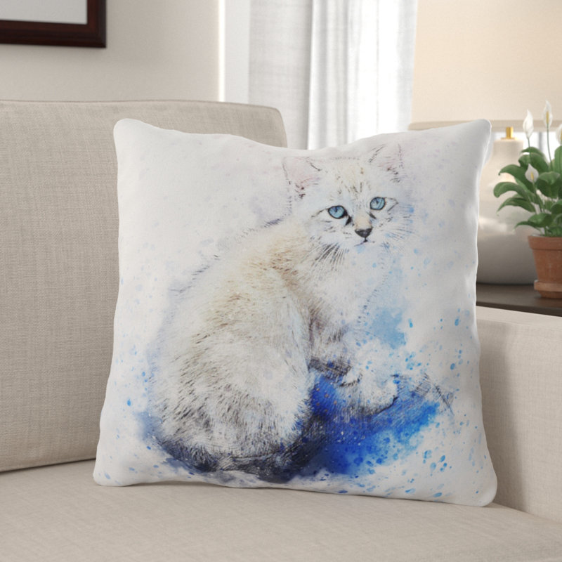  Coussin Cat, Microsuède, Intérieur