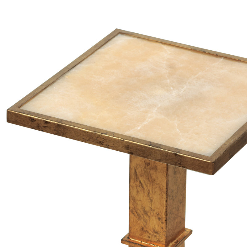 Blake Marble End Table, Gold