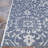 Kraatz Floral Navy Blue Ivory Indoor Outdoor Area Rug-1747045947