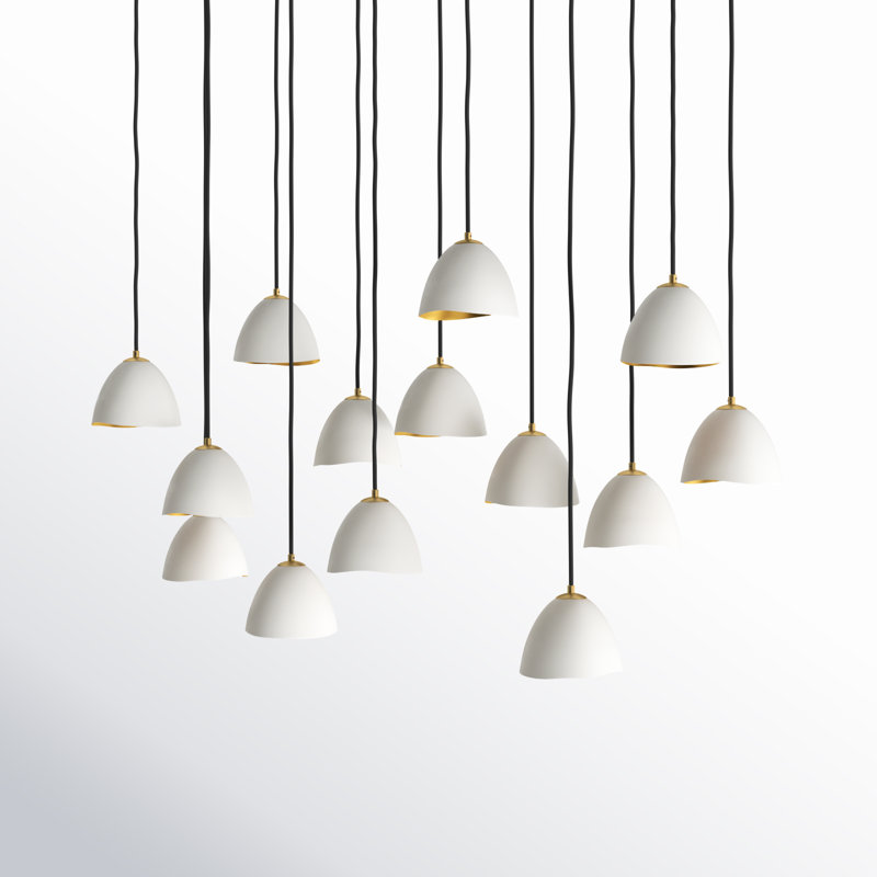 Nula 14 - Light Chandelier, Shell White