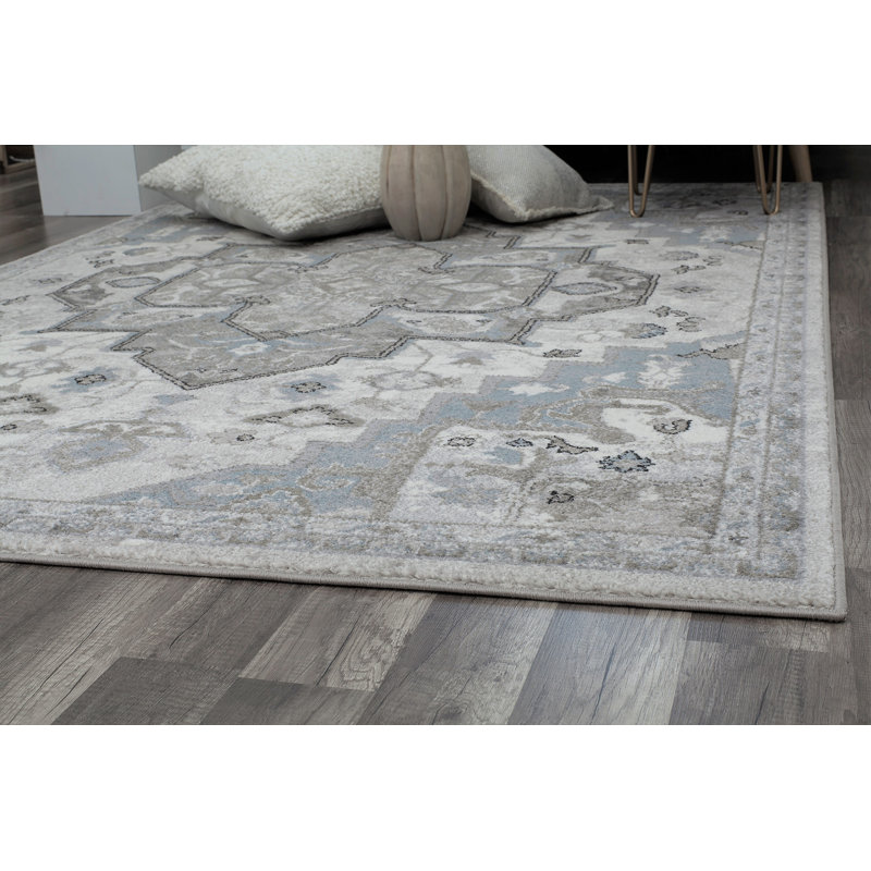 Tapis gris Melendez, Rectangle 5 pi x 7 pi