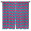 Rideaux obscurcissant rose et bleu à motif de chevrons obscurcissant - 2 panneaux