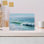 «Blue Ocean Waves I», reproduction d'art contemporain sur plage