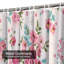 Rideau de douche sans couture à motif floral classique avec 12 crochets-1483838130