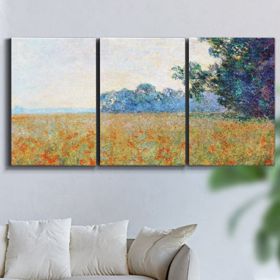 Ensemble de 3 pièces encadrées sur toile
