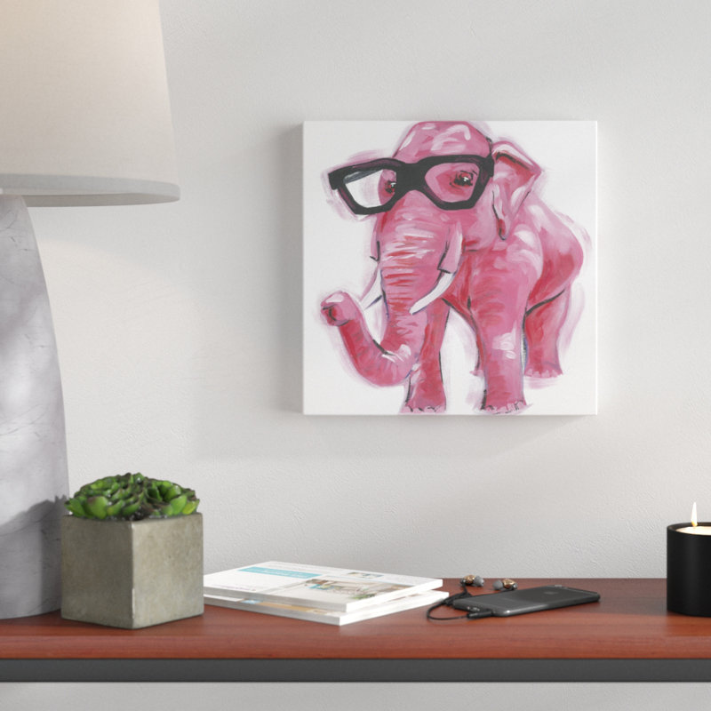 «Dapper Animal VII», peinture sur toile, H 12 po x l 12 po, Toile tendue