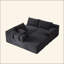 Ensemble de canapé modulaire rembourré en chenille Modern, ensemble de canapé modulaire modulaire en L de 108 po avec 6 coussins, canapé-lit combiné gratuit pour le salon, la chambre à coucher (méridienne gauche)-960262374
