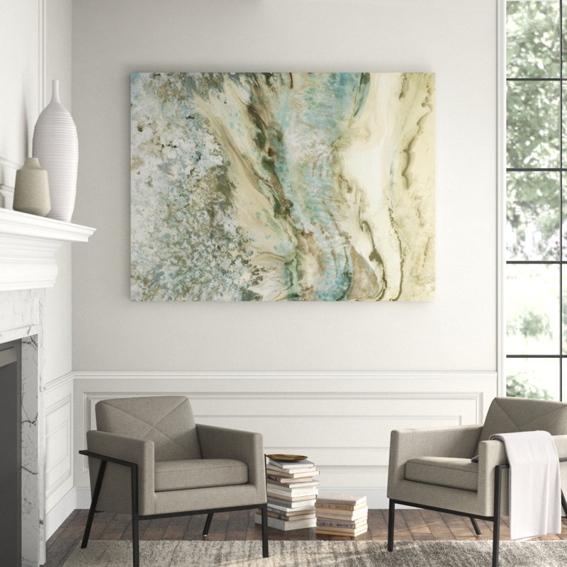 Neutral Layers Painting by Blakely Bering, 54" H x 72" W x 1.5" D