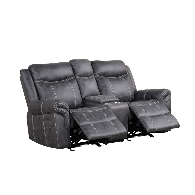 Causeuse en microfibre Power Motion